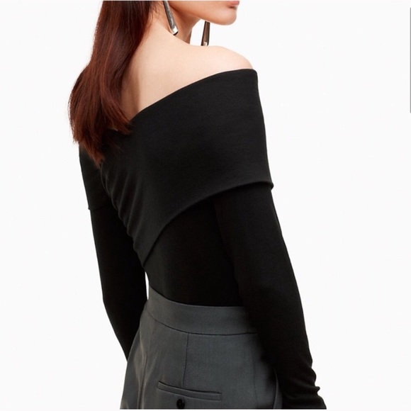 Babaton Tops - Babaton Black Wrap Style Top Size M